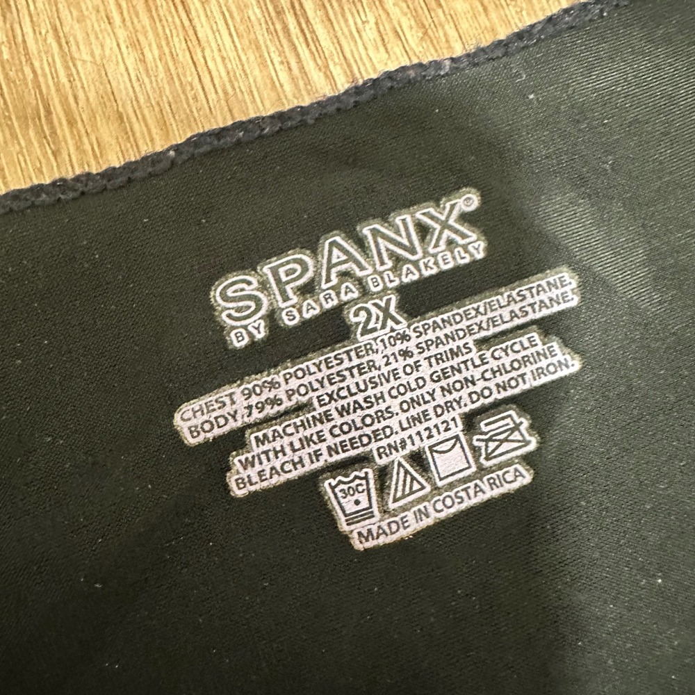 Spanx by Sara Blakely | Set of Two Black Slimming Shapewear Tank Camisoles, 2X - Picture 5 of 7